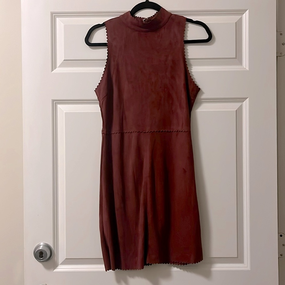 Burgundy Suede Altar’d State dress